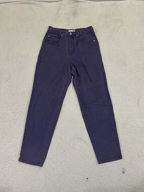 Vintage Guess Jeans Style 10115B Purple High Waisted Tapered Leg 28x30